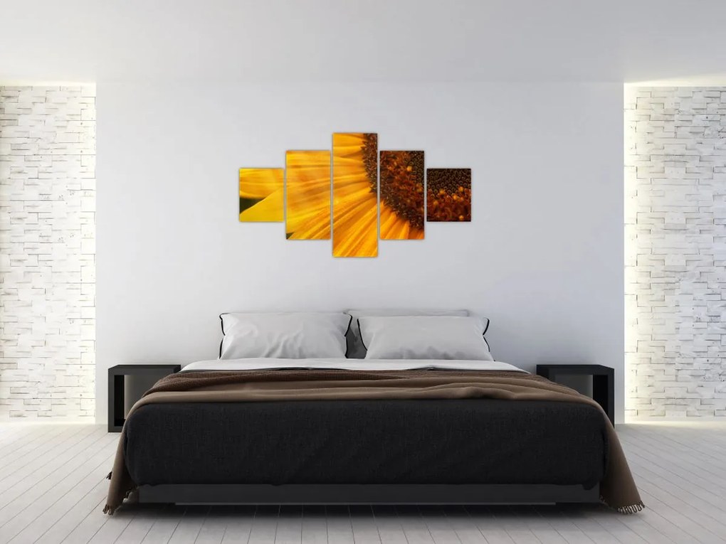 Obraz - Słoneczniki (125x70 cm)