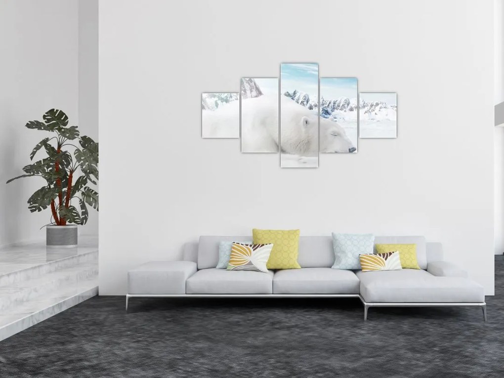 Obraz - Niedźwiedź polarny (125x70 cm)