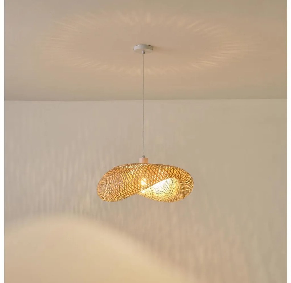 Żyrandol na lince CALYPSO 1xE27/15W/230V bambus