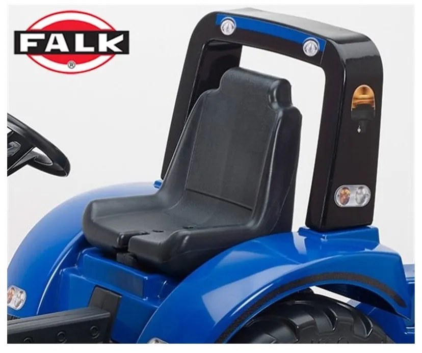 New holland traktor na pedały z przyczepą i łyżką falk