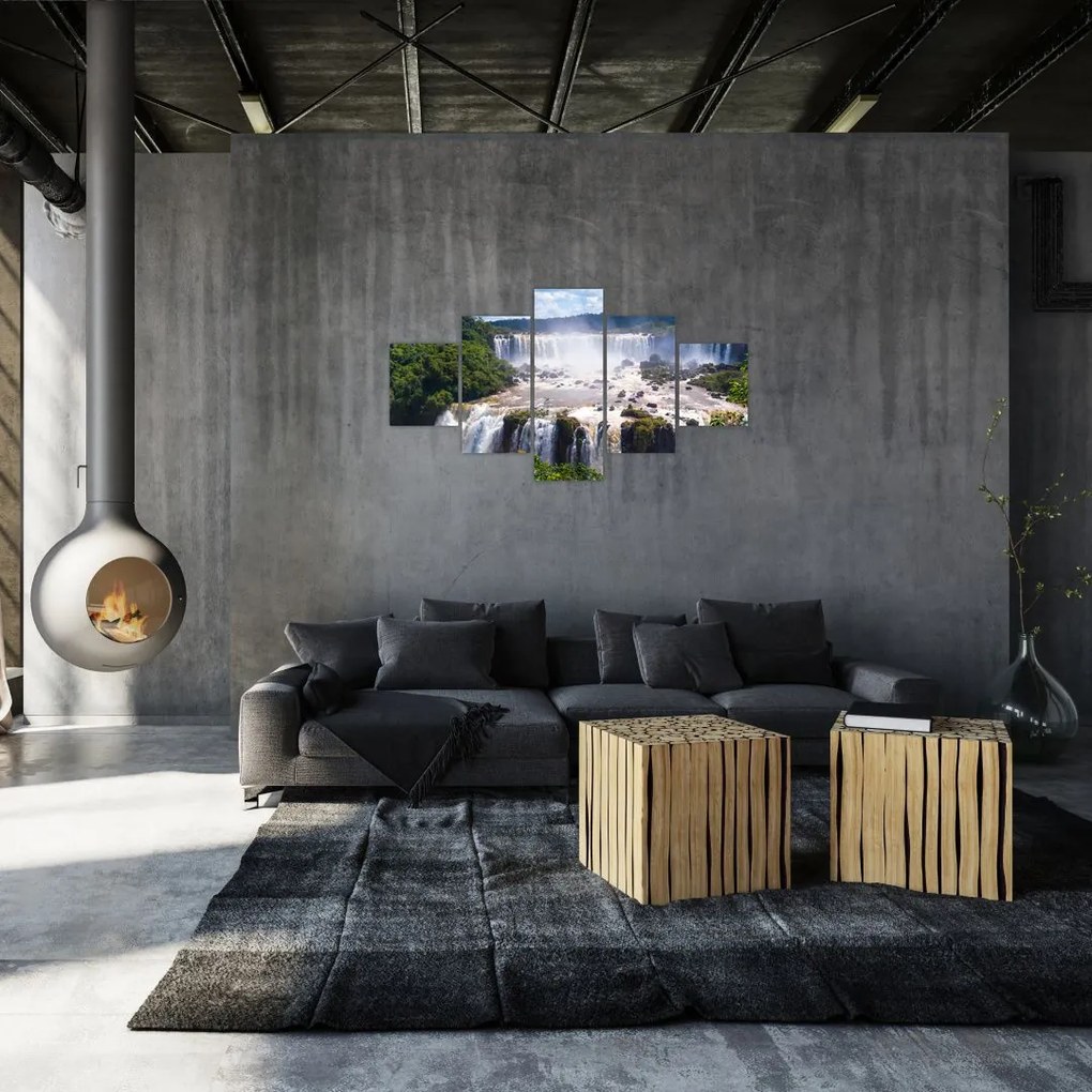 Obraz wodospadu Iguassu (125x70 cm)