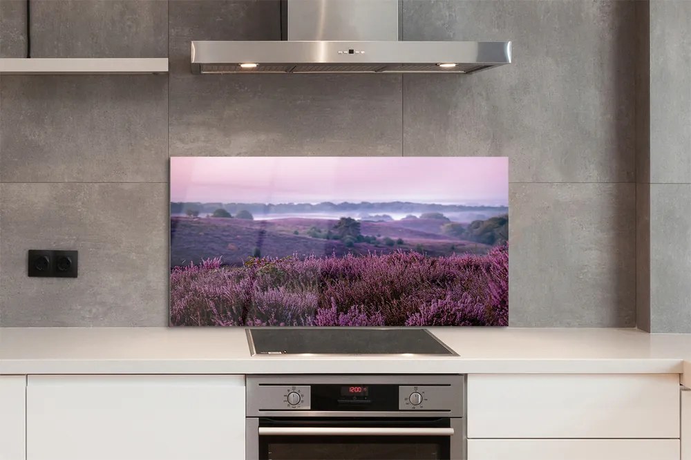 Szklany Panel Natura: Pole Wrzosów