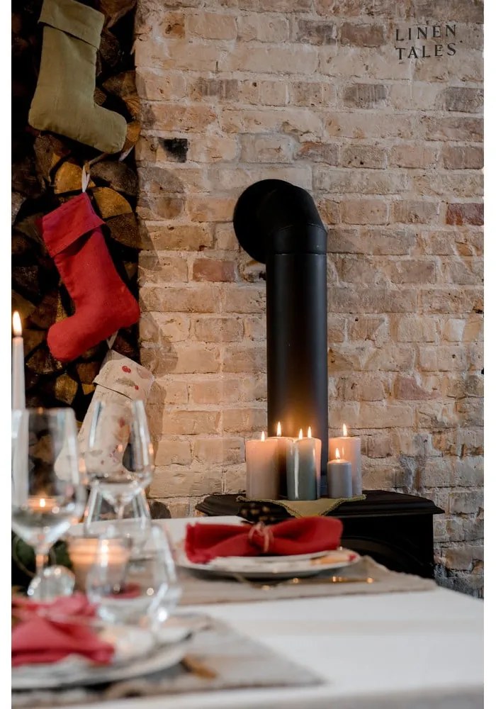 Tekstylna pończocha świąteczna Christmas Print – Linen Tales