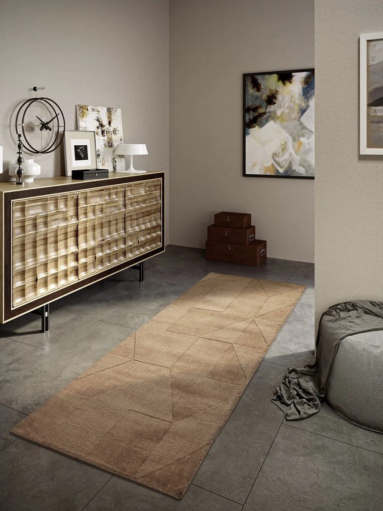 Dywan wełniany Villeroy &amp; Boch Ursule odcienie brązowego 80 cm x 250 cm