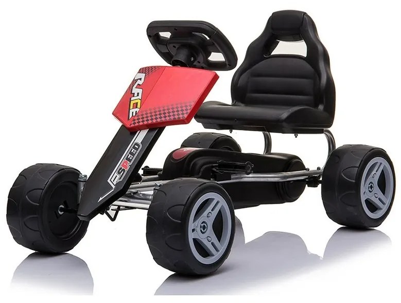 Gokart dziecięcy Baby Mix Speedy, czerwony