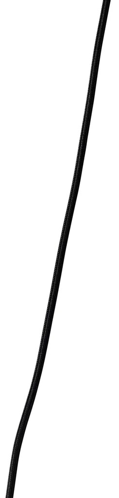 Lampa wisząca czarna 2-punktowa w tym LED złoto z możliwością ściemniania - Cava Luxe Nowoczesny Oswietlenie wewnetrzne