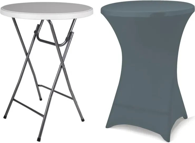 Stół imprezowy składany BISTRO w tym elastyczna powłoka