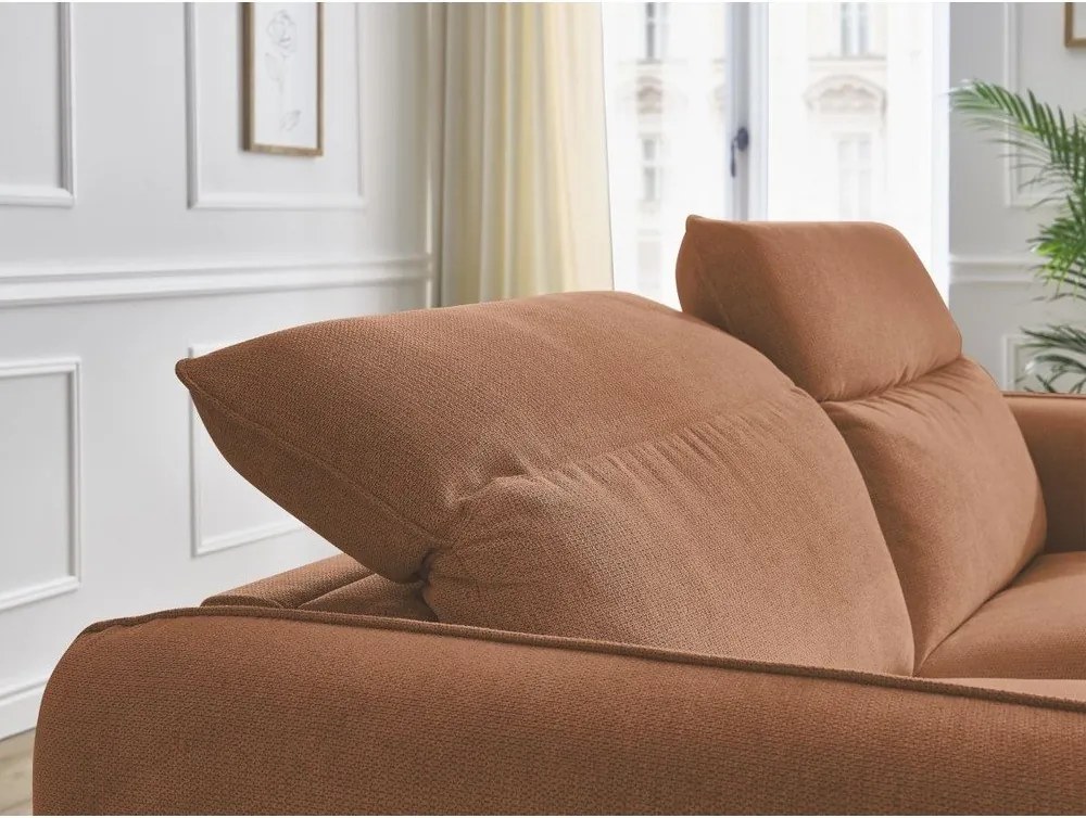 Pomarańczowa sofa 236 cm Achille – Bobochic Paris