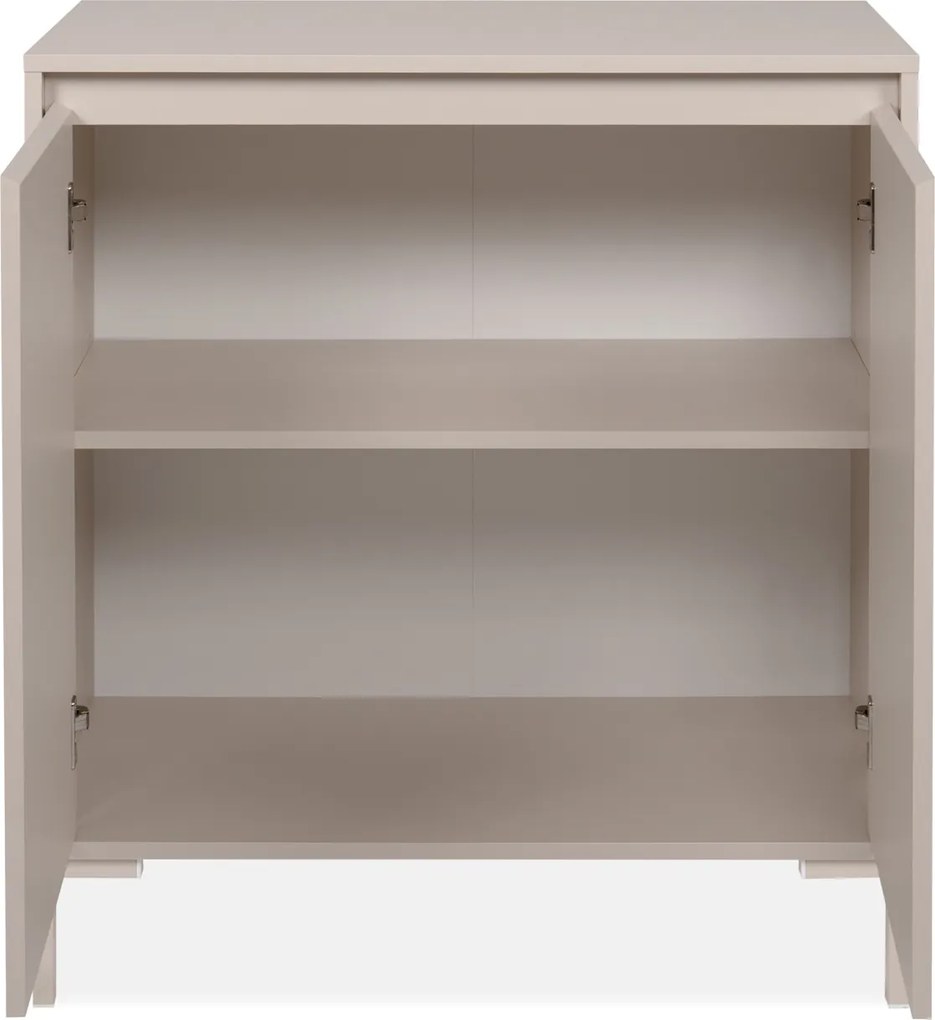 Beżowa komoda Korsika 81 cm, dwudrzwiowa