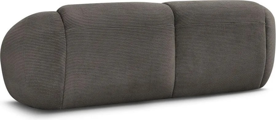 Szarobrązowa sztruksowa sofa 250 cm Tina – Bobochic Paris