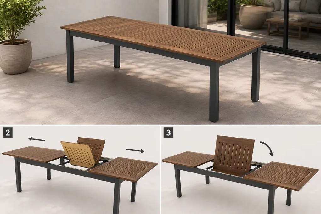 Doppler EXPERT WOOD Plus stół ogrodowy