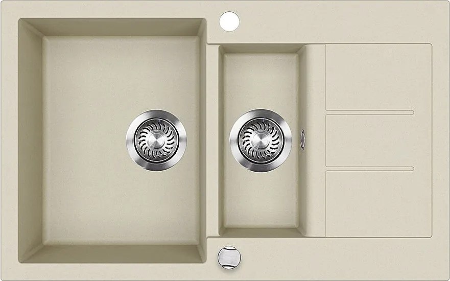 Zlewozmywak beżowy 80x50x20 seattle