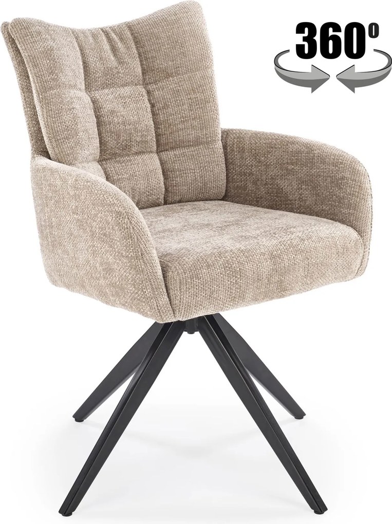 Obrotowy fotel do jadalni K540 Halmar