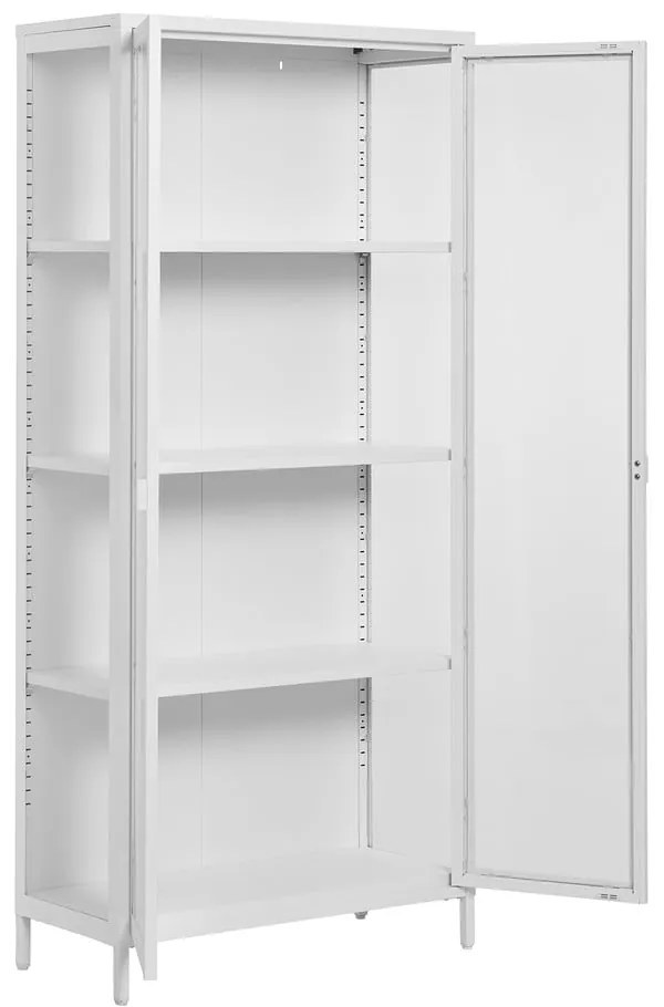 Biała metalowa witryna 80x175 cm Brisbane – House Nordic