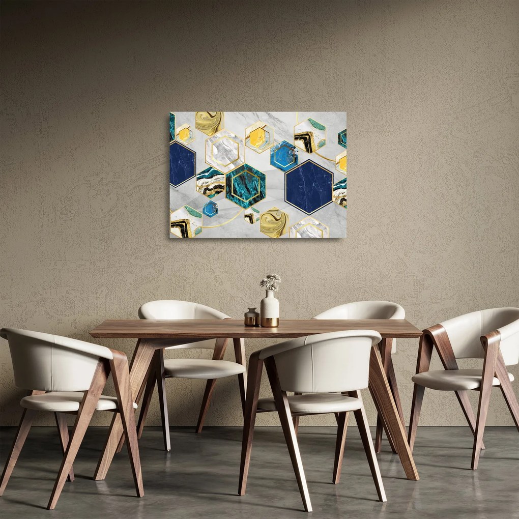 Obraz na szkle - Marmurowa kompozycja (70x50 cm)