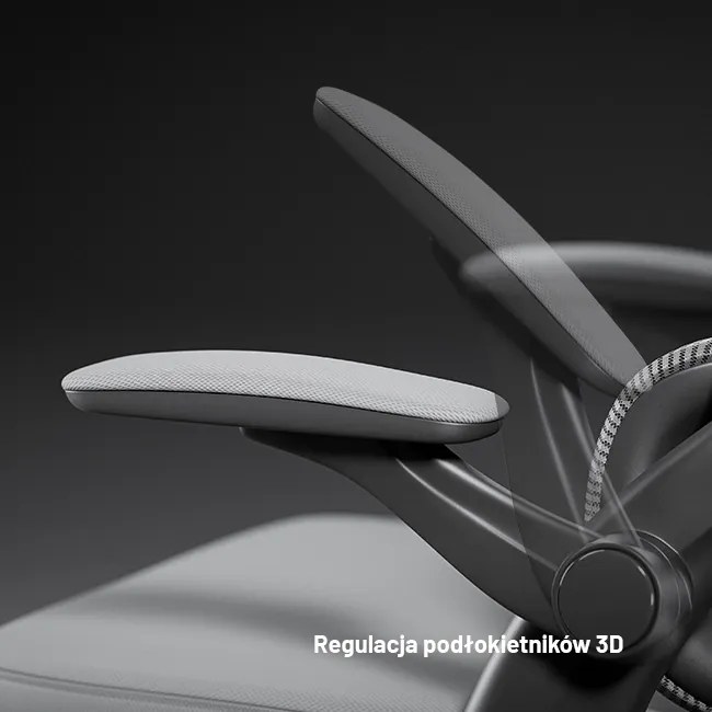 Fotel biurowy, ergonomiczny Diablo V-Light, szary