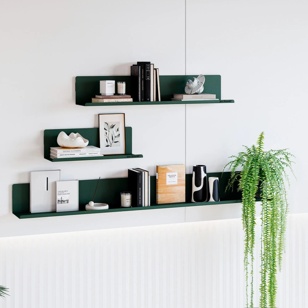 Półka wisząca JOANNE 400 mm, Modern: butelkowa zieleń