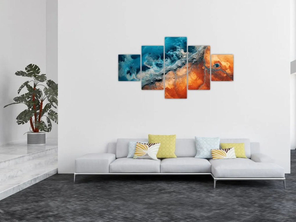 Obraz - Woda i ogień (125x70 cm)