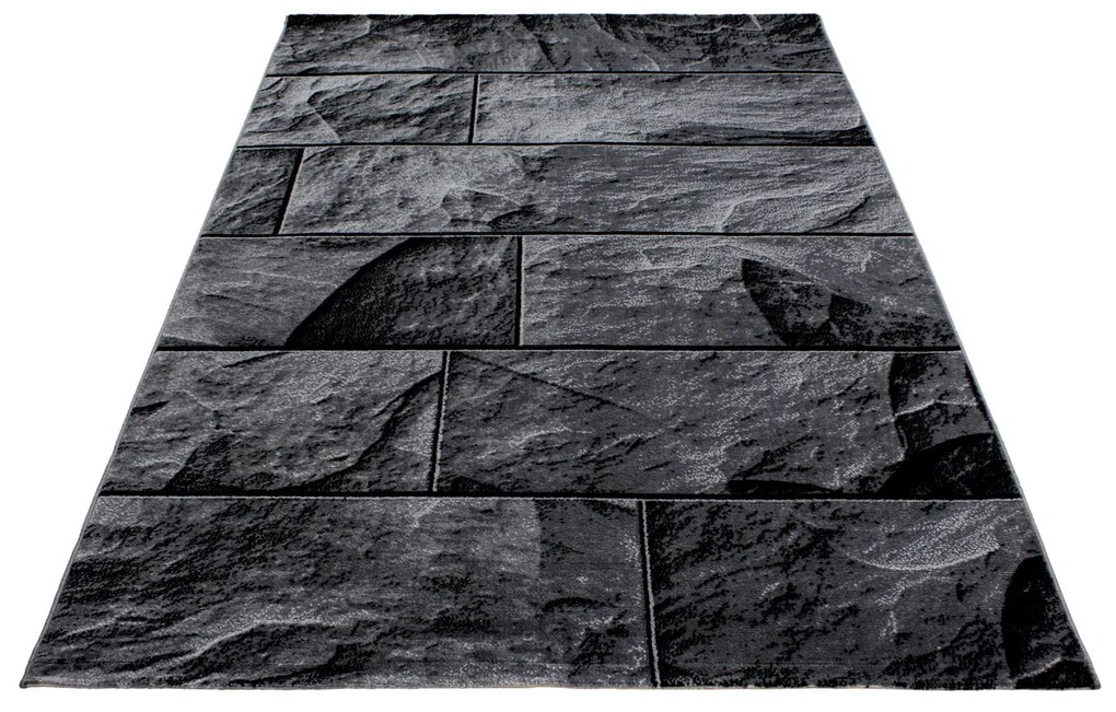 Dywan nowoczesny Parma Granit szaro-czarny 240 cm x 340 cm