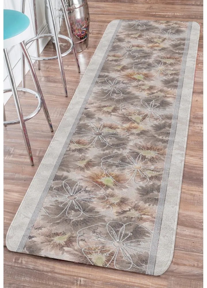 Beżowy chodnik odpowiedni do prania 58x240 cm Blooming – Oyo Concept