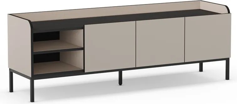 Kremowa szafka pod TV 160x55x42 cm Adara – Marckeric