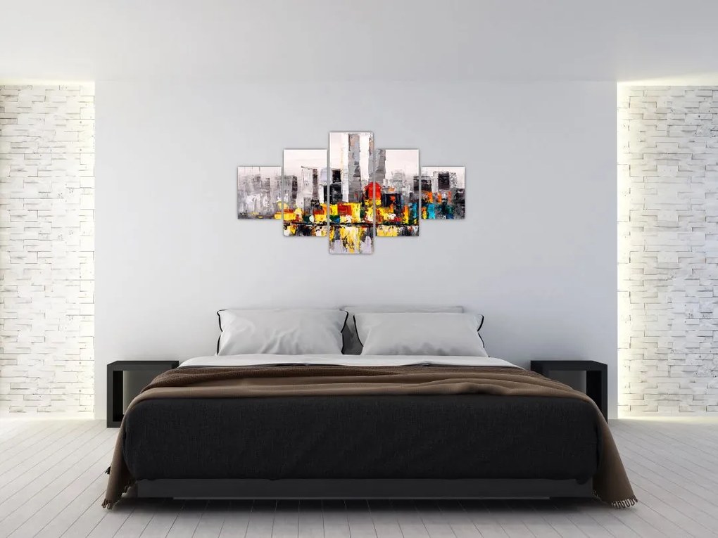Obraz - Obraz przedstawiający duże miasto (125x70 cm)