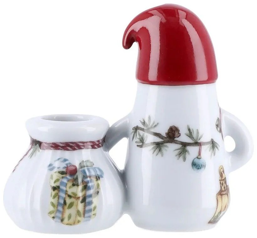 Ceramiczny świecznik ze świątecznym motywem Hammershøi Christmas Father Elf – Kähler Design