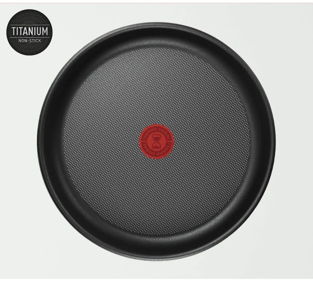 Patelnie zestaw 2 szt. z powłoką nieprzywierającą/z odpinaną rączką ze stali nierdzewnej ø 26 cm INGENIO Cook Eat L8813S75 – Tefal
