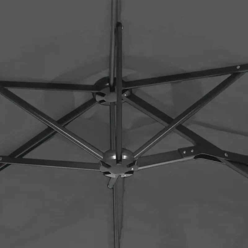 Składany parasol ogrodowy ARCADIA 300 cm, szary