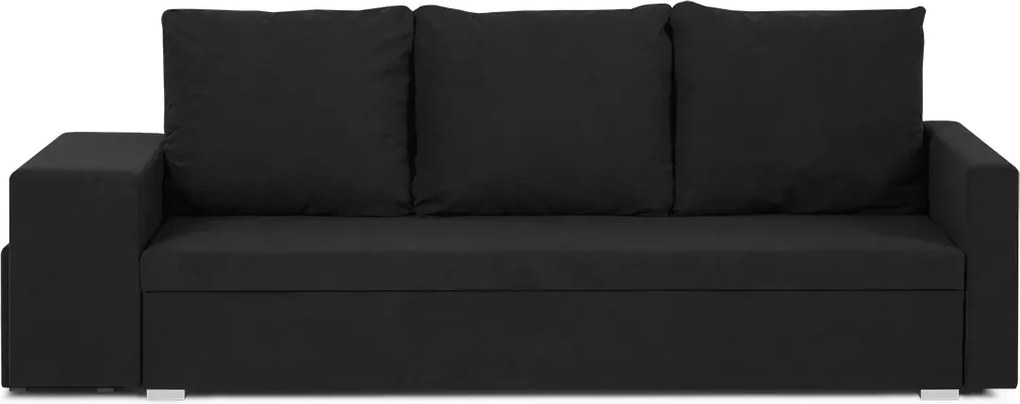 MEGA OKAZJA Kanapa sofa 3 os z funkcją spania DOTEX2 CZARNA Tkanina DOT100 Czarny