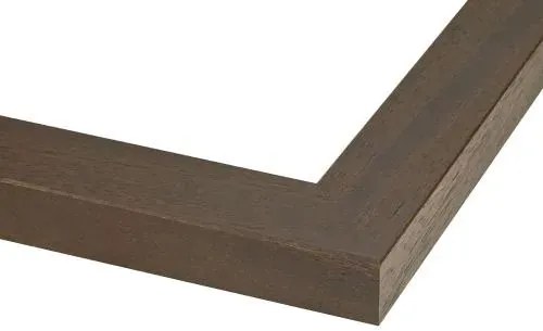 Ciemnobrązowe lustro ścienne w szerokiej ramie D5-Z18