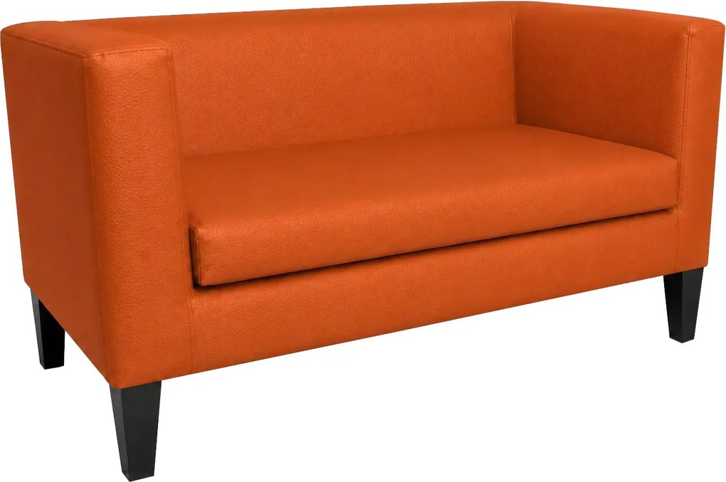 Sofa Monaco : Kolor nogi - Venge, Kolor tkaniny - EKO-SKÓRA - 20D, Typ tkaniny - Eko-skóra , Wysokość nogi - 20 cm
