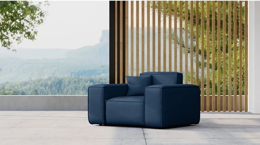 Fotel ogrodowy MALIBU, tkanina Odyssey, Granatowy