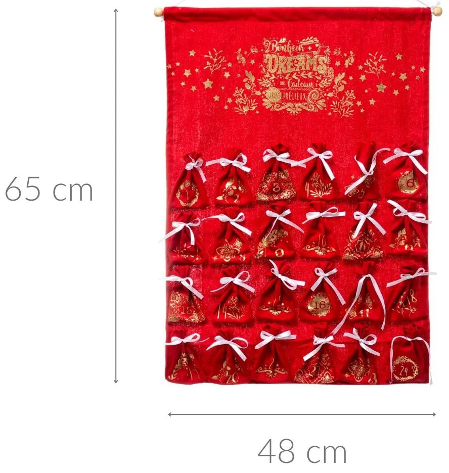 Kalendarz adwentowy z woreczkami