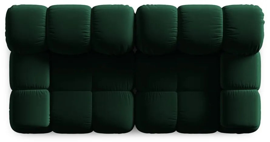 Zielona aksamitna sofa 188 cm Bellis – Micadoni Home