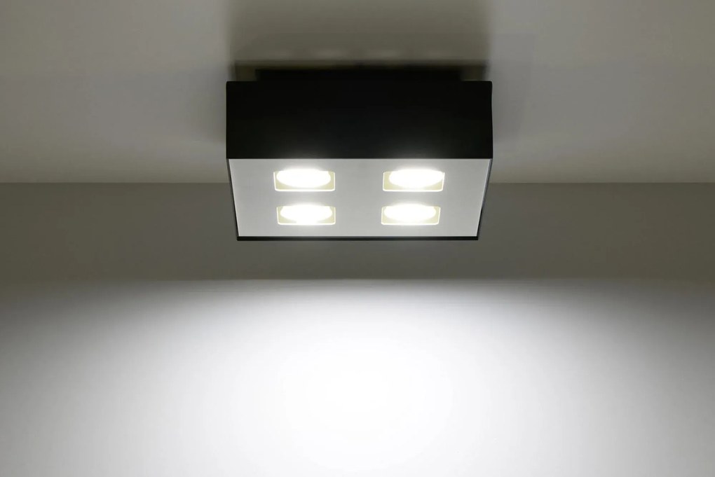 Nowoczesny plafon LED E776-Sofis - czarny