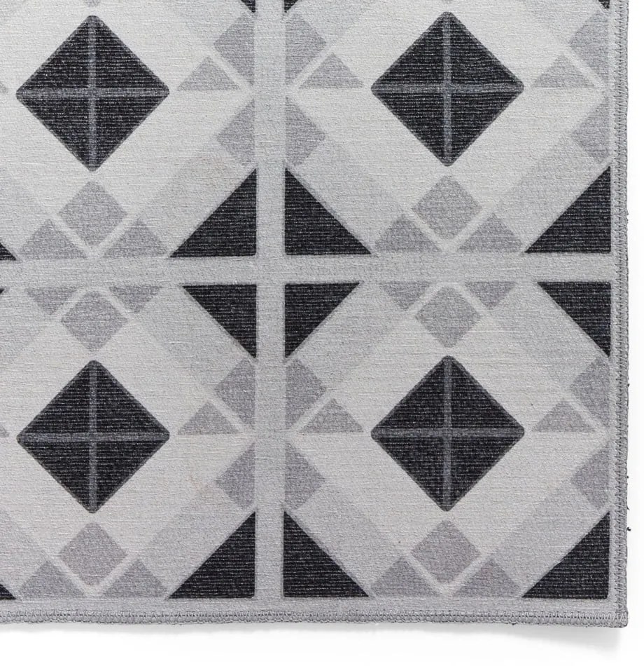 Jasnoszaro-ciemnoszary chodnik odpowiedni do prania 61x170 cm Victoria Light – Think Rugs