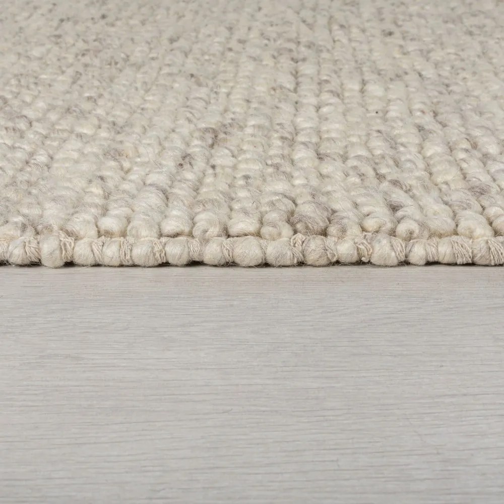 Jasnoszary dywan z mieszanki wełny tkany ręcznie 120x170 cm Minerals – Flair Rugs
