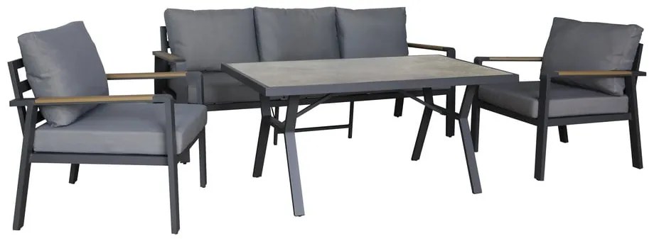 Aluminiowy stół ogrodowy 80x140 cm Sibiu – Rojaplast