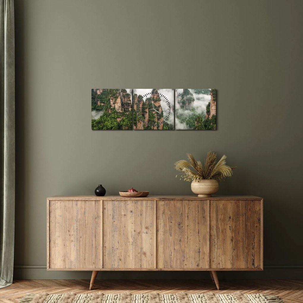 Obraz - Zhangjiajie National Park, Chiny (z zegarem) (90x30 cm)