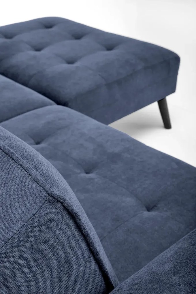 Sofa rozkładana CORNELIUS niebieska HALMAR