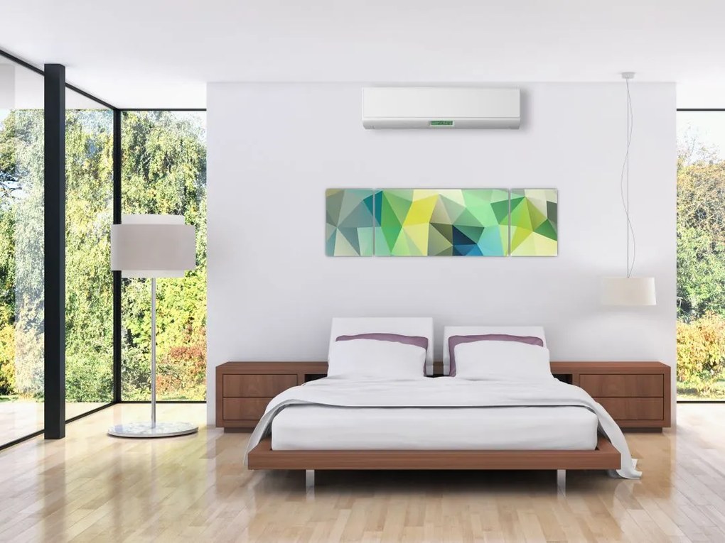 Obraz abstrakcji geometrycznej (170x50 cm)