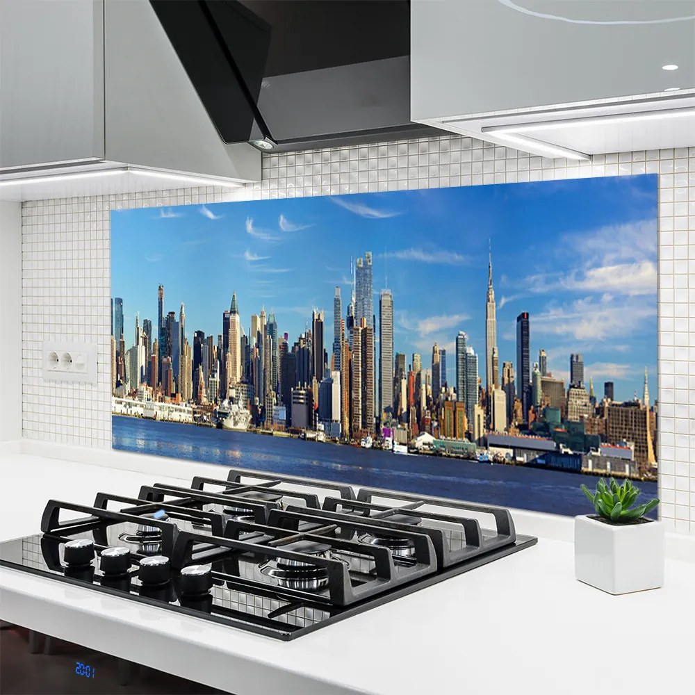 Panel nad blat kuchenny Metropolia W Świetle Dnia