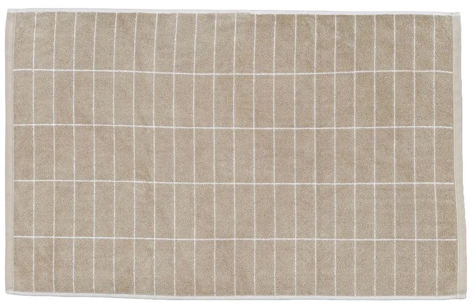 Beżowy dywanik łazienkowy 50x80 cm Tile Stone – Mette Ditmer Denmark