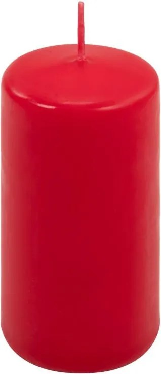 Zestaw świec filarowych, 10 cm, Ø 5 cm, czerwone, 24 szt.