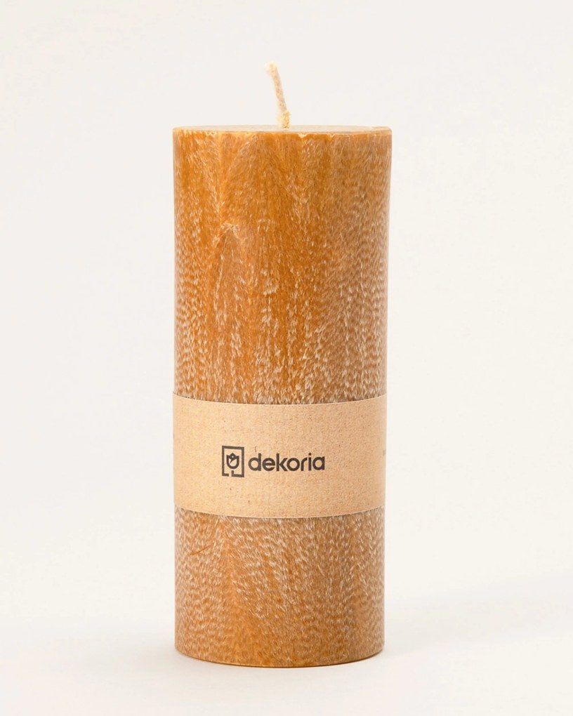 Świeca zapachowa palmowa walec Honey Brown