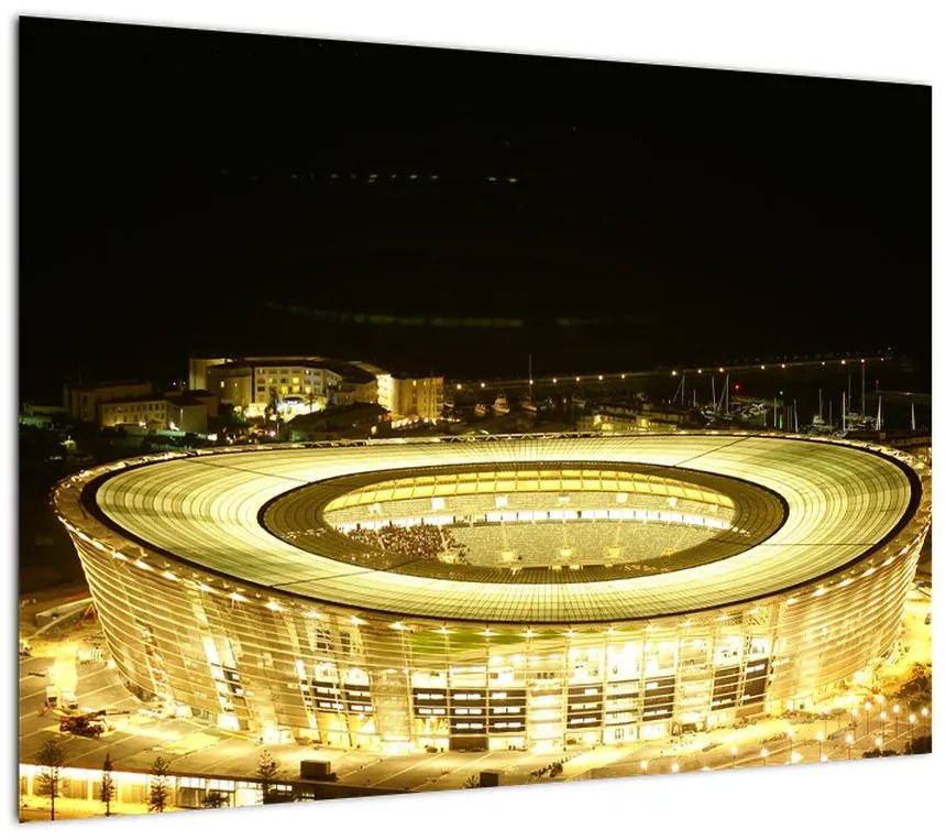 Obraz na szkle - stadion piłkarski (70x50 cm)