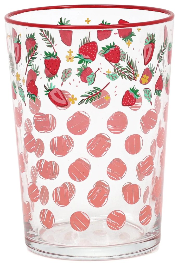 Duża szklanka w owocowy wzór, 510 ml