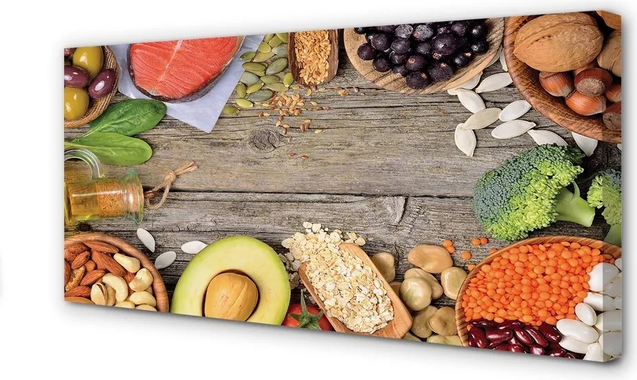 Obraz drukowany na płótnie Zdrowa Kompozycja Warzywna