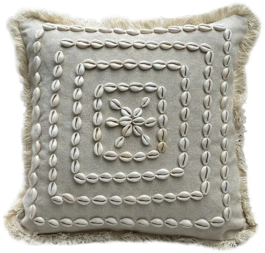 Bawełniana poszewka na poduszkę 43x43 cm Seashells – Mioli Decor